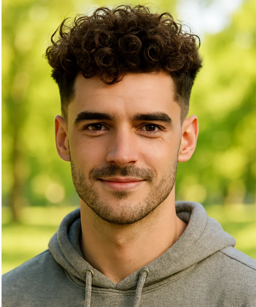 Blow-Dried Curly Look