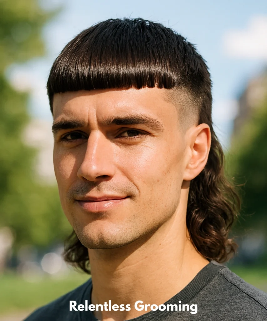 Blunt Fringe Mullet