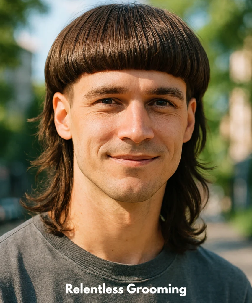 Bowl-Cut Mullet