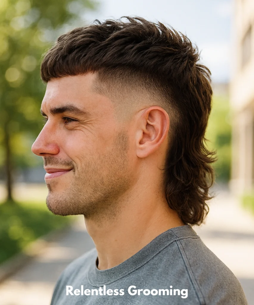 Burst Fade Mullet