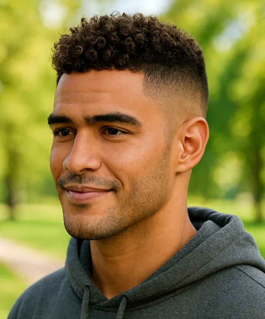 Curly Skin Fade