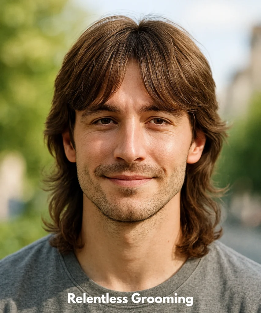 Curtain Bangs Mullet