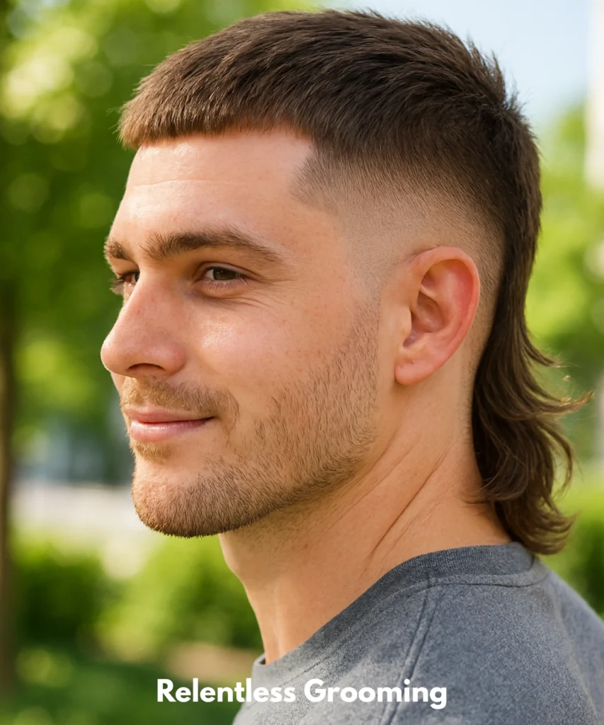 Drop Fade Mullet