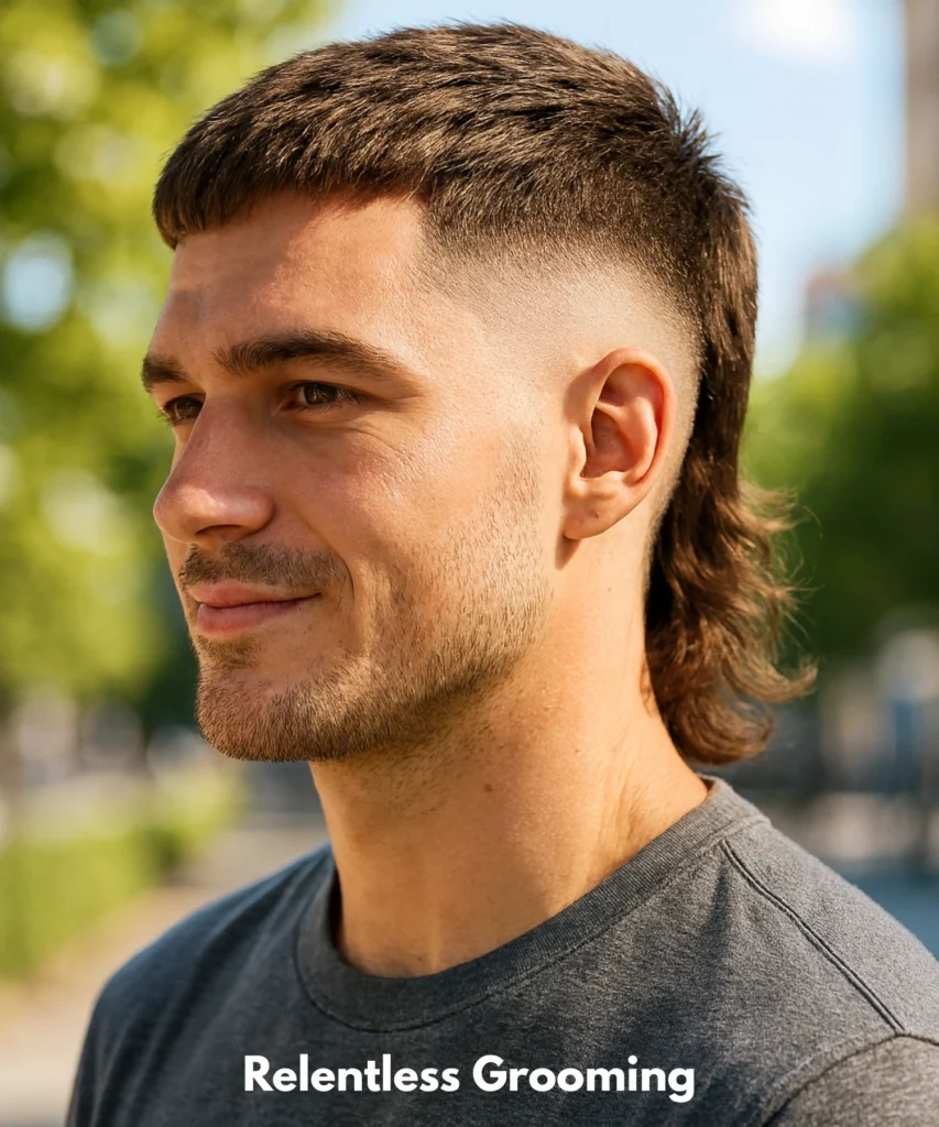 Mid Fade Mullet