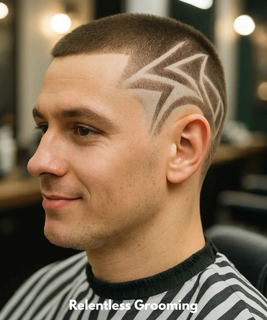 Buzz Cut Men: Sleek Haircuts for a Confident Look 21 Buzz Cut with Designs