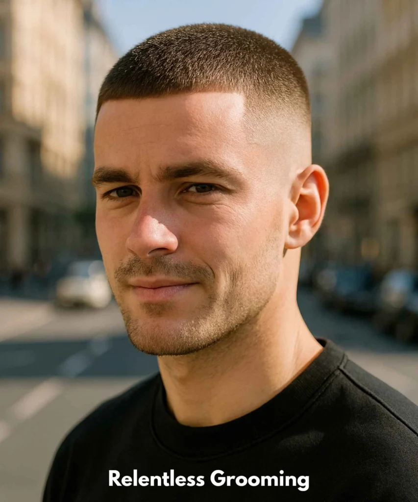 Buzz Cut Men: Sleek Haircuts for a Confident Look 13 Buzz Cut with Skin Fade