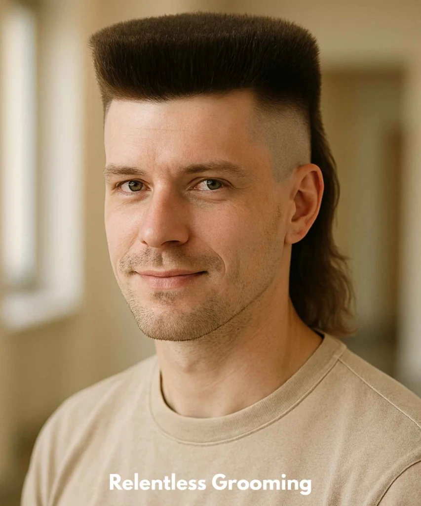 Flat Top Mullet
