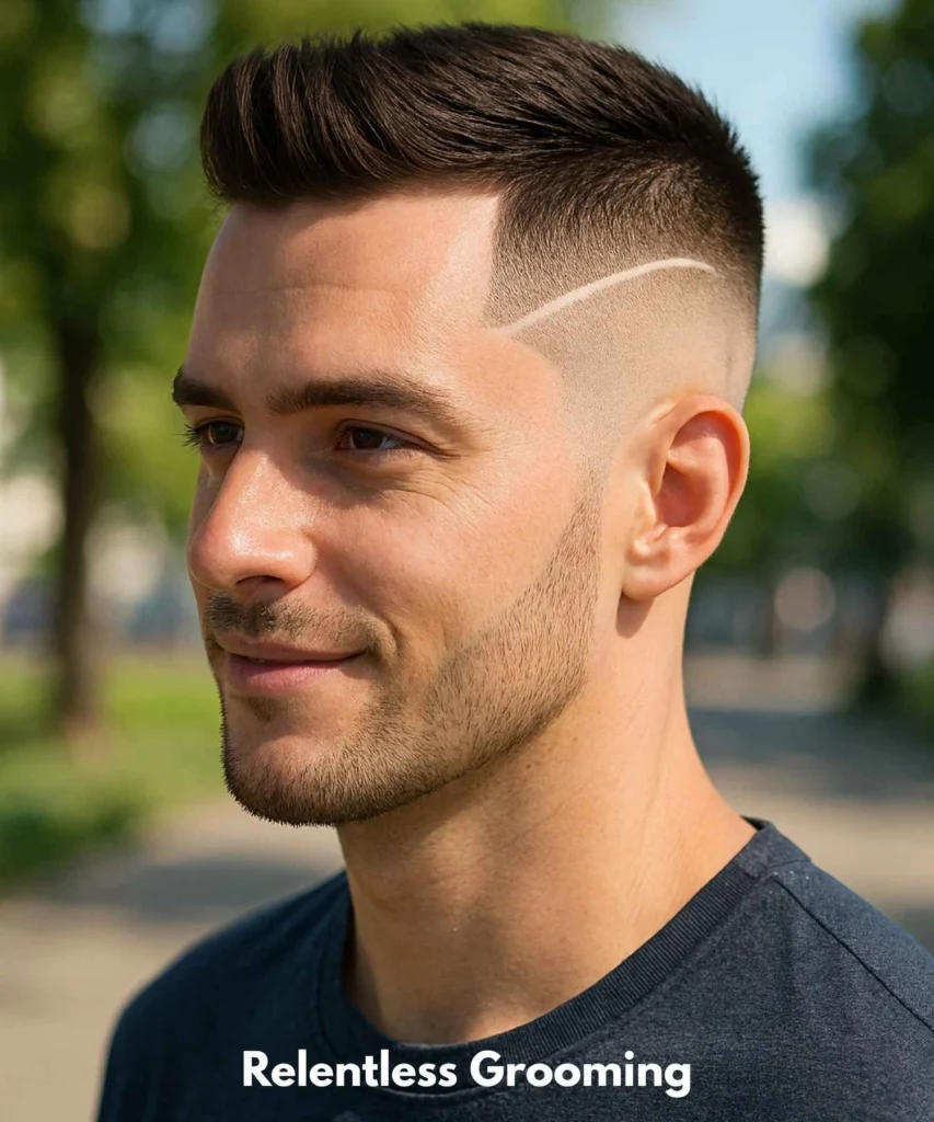 Low Fade with Diagonal Fade Line