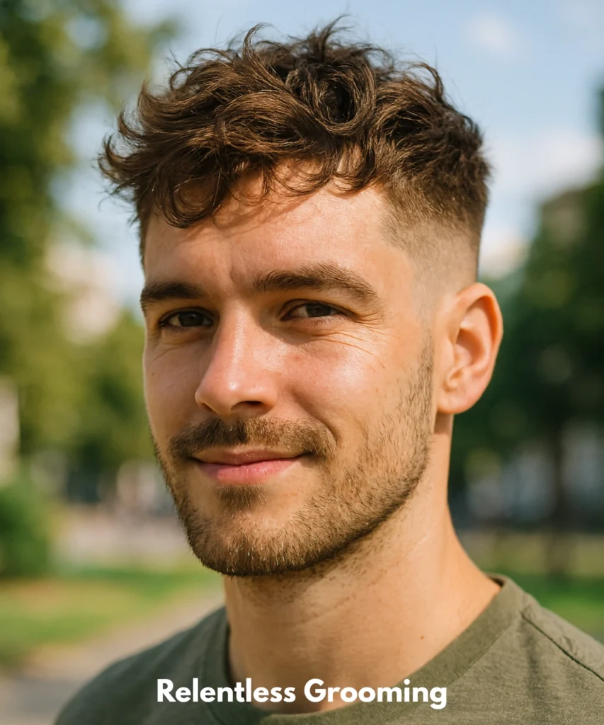 Short Messy Waves with Low Fade