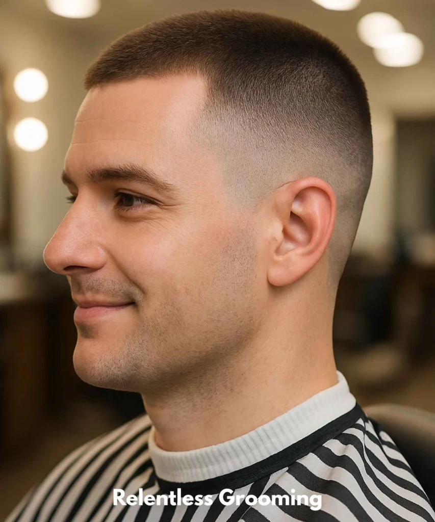 Buzz Cut Men: Sleek Haircuts for a Confident Look 17 Shadow Fade Buzz