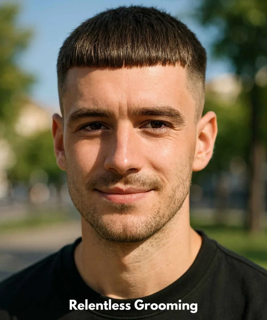 Buzz Cut Men: Sleek Haircuts for a Confident Look 24 The French Crop Buzz