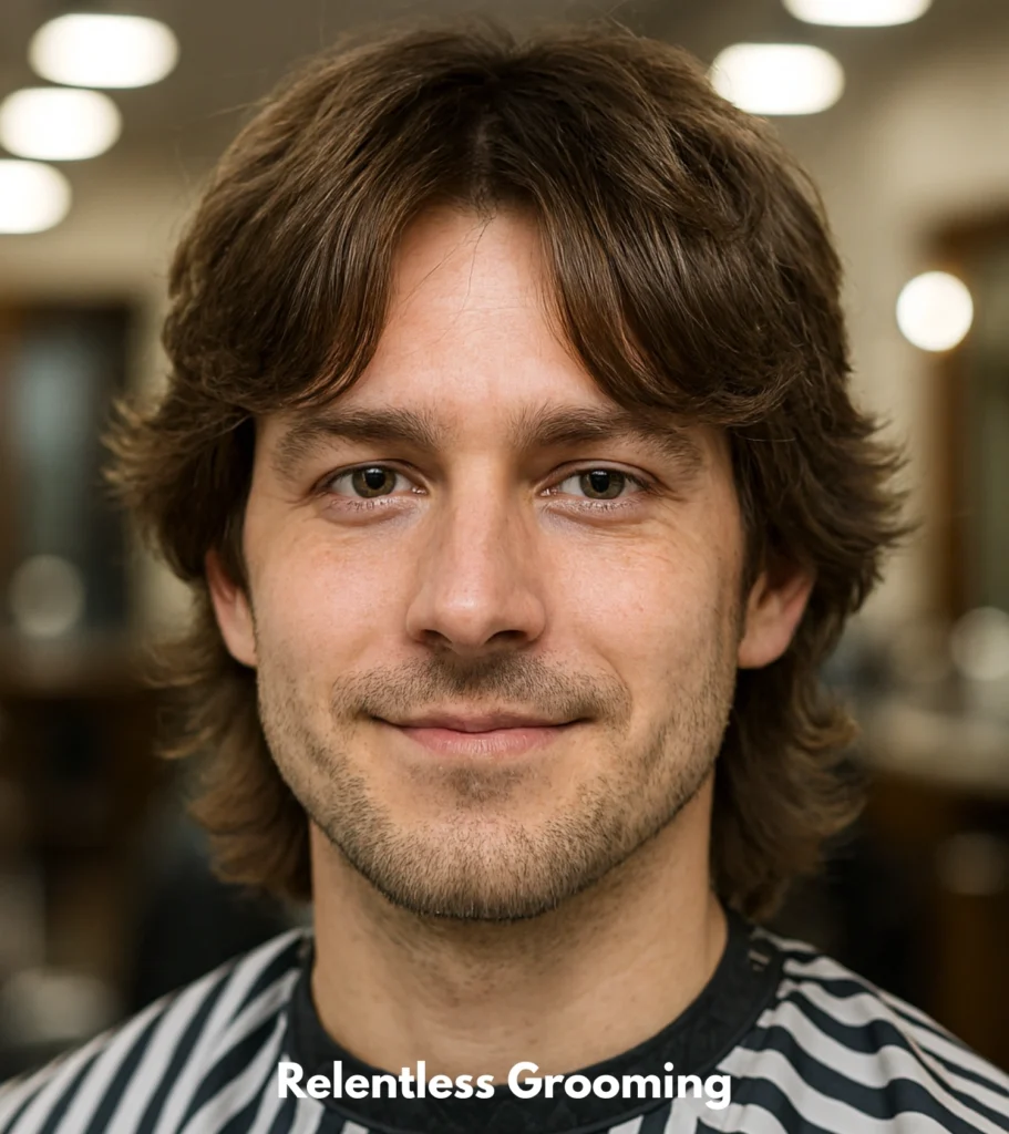 Wolf Cut with Curtain Bangs