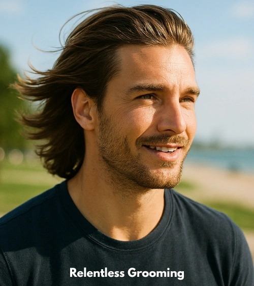 Surfer Hairstyles for Men: Effortless Beach-Inspired Looks 17 Brushed Back Flow