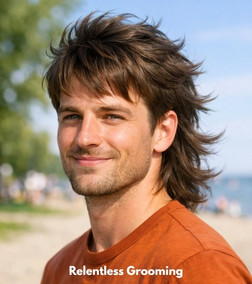 Layered Two Block Mullet