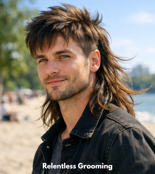 Long Two Block Mullet