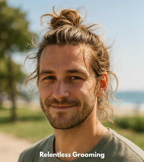 Surfer Hairstyles for Men: Effortless Beach-Inspired Looks 3 Messy Bun