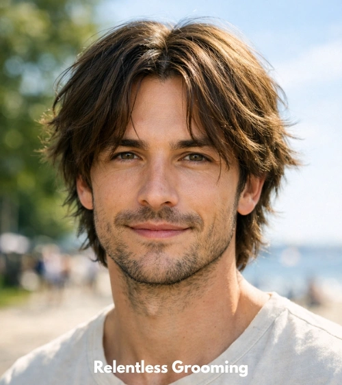 Shaggy Fade Haircut 9 Shaggy Middle Part