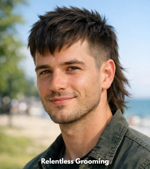 Short Two Block Mullet