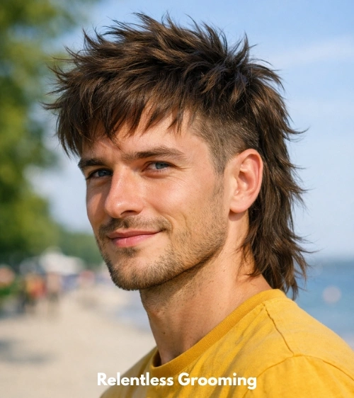 Textured Two Block Mullet