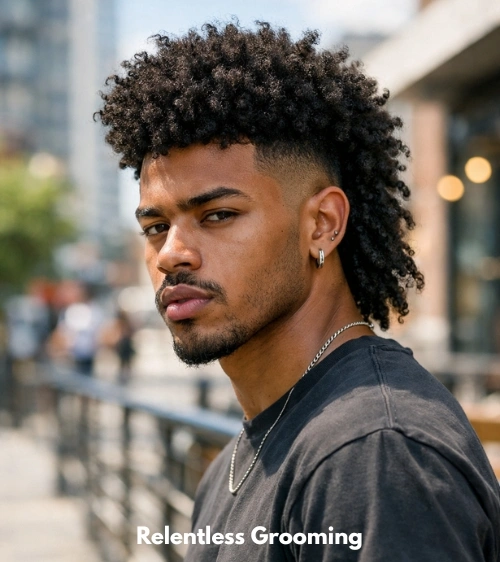Curly Mullet Fade: Bold Styles to Upgrade Your Look 14 Afro Curly Mullet Fade