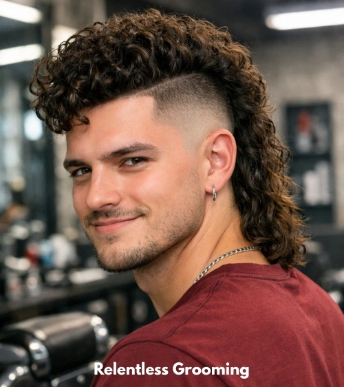 Curly Mullet Fade: Bold Styles to Upgrade Your Look 15 Curly Mohawk Mullet Fade
