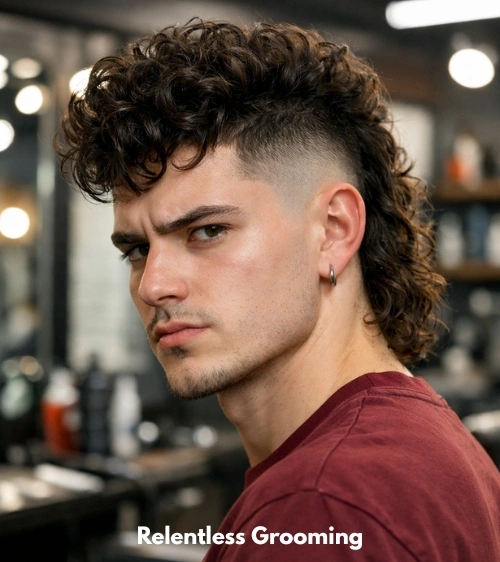 Curly Mullet Fade: Bold Styles to Upgrade Your Look 7 High Fade Curly Mullet