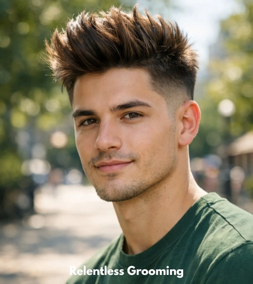 Low Taper Fade + Blowout