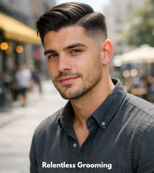 Low Taper Fade + Comb Over