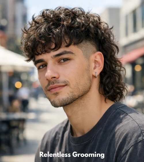 Curly Mullet Fade: Bold Styles to Upgrade Your Look 9 Shaggy Curly Mullet Fade