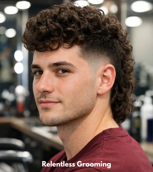 Curly Mullet Fade: Bold Styles to Upgrade Your Look 5 Taper Fade Curly Mullet