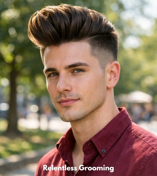 Pompadour with Undercut