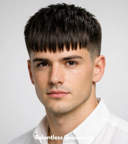 Low Taper Fade Textured Fringe: Best Modern Styles 7 Straight Hair Textured Fringe Taper