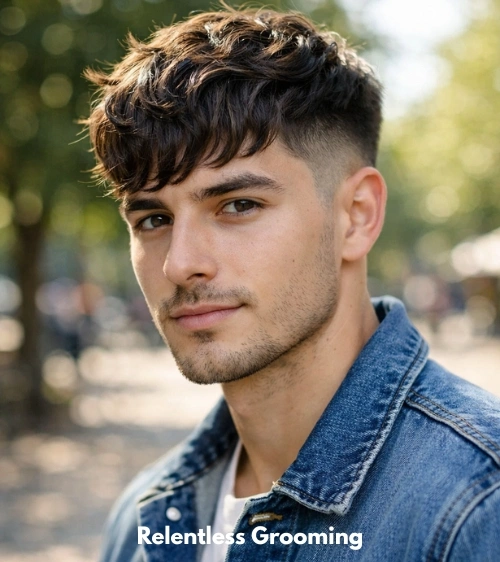 Low Taper Fade Textured Fringe: Best Modern Styles 6 Wavy Fringe Low Taper Fade