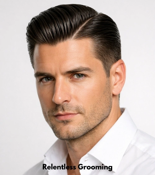 Slick Back Hairstyles That Never Go Out of Style 17 Sharp Part Slick Back