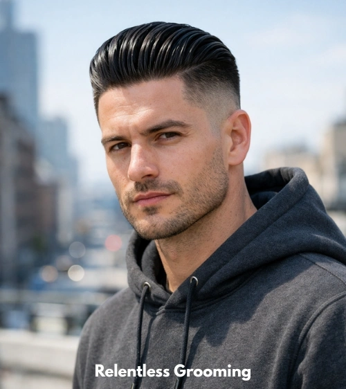 Slick Back Hairstyles That Never Go Out of Style 12 Skin Fade Slick Back
