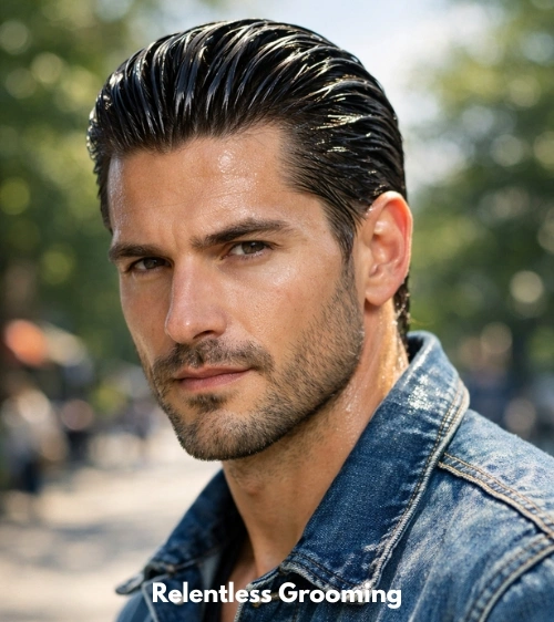 Slick Back Hairstyles That Never Go Out of Style 7 Wet Look Slick Back